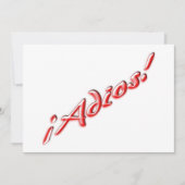 さようならカード 招待状 (正面)