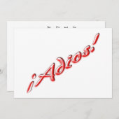 さようならカード 招待状 (正面/裏面)