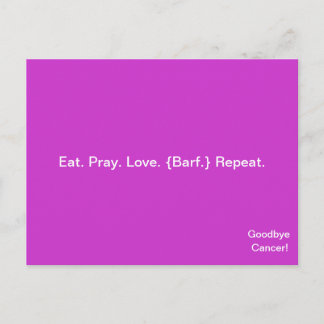 さようならガン！April McCallumによるポストカード ポストカード