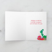 さようならグッドラッキーレッドホリフックフラワーズ カード (内部)