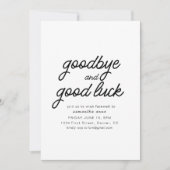 さようならグッドラックリタイアメントパーティー招待状 招待状 (正面)