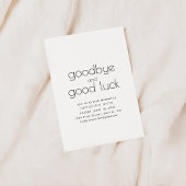 さようならグッドラックリタイアメントパーティー招待状 招待状