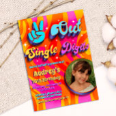 さようならシングルディジット、私は10歳になりました(絵付き) 招待状