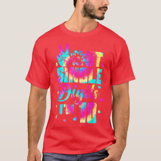 さようならシングルディジット 私は10歳 T タイダイ バースデーK Tシャツ