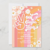 さようならシングルディジット 10歳のグ루ーヴィーな誕生日 招待状 (正面)