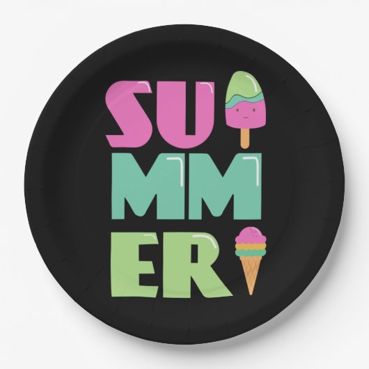 さようならスクールハローサマービーチ ペーパープレート (正面)