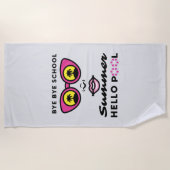 さようならスクールハローサマープール ビーチタオル (正面)