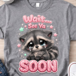 さようならタヌキ 可愛い Tシャツ
