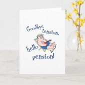 さようならテンションこんにちはペンション!退職金 カード (黄色い花)