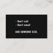 さようならテンションハローペンションおもしろいリタイアメントギャグ 名刺 (裏面)