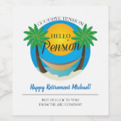 さようならテンションハローペンションリタイアメントビーチ ワインラベル (シングルラベル)