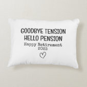 さようならテンションハローペンションリタイアメントファームハウス アクセントクッション (裏面)