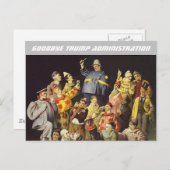 さようならトランプ管理ピエロサーカス法 ポストカード (正面/裏面)