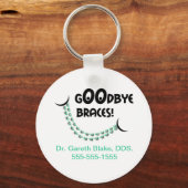 さようならハーブグリーン歯科矯正医患者ギフトカス キーホルダー (正面)