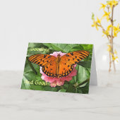 さようならバタフライカード カード (黄色い花)