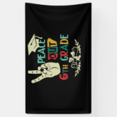 さようならピースアウト6年生6年生 横断幕 (縦)