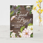 さようならフローラ素朴さらば カード (黄色い花)