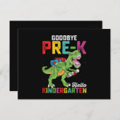 さようならプレKハロー幼稚園Tレックス学校 ポストカード (正面/裏面)