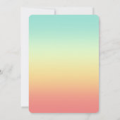 さようならプールハロースクール新学期パーティー 招待状 (裏面)