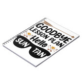 さようならレッスンプランハローサンタン先生サマー ノートブック (左側)