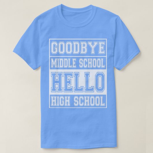 さようなら中学校こんにちは高校 Tシャツ (デザイン正面)