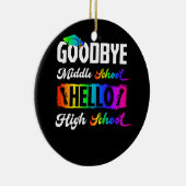 さようなら中学校、ハローハイスクール卒業 セラミックオーナメント (右)