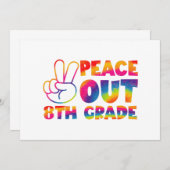 さようなら中学3年生 タイダイ 最終日 8年生 招待状 (正面/裏面)