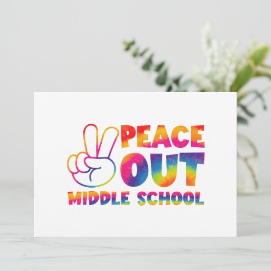 さようなら中学 タイダイ 卒業おめでとう 最終日 招待状 (スタンド正面)