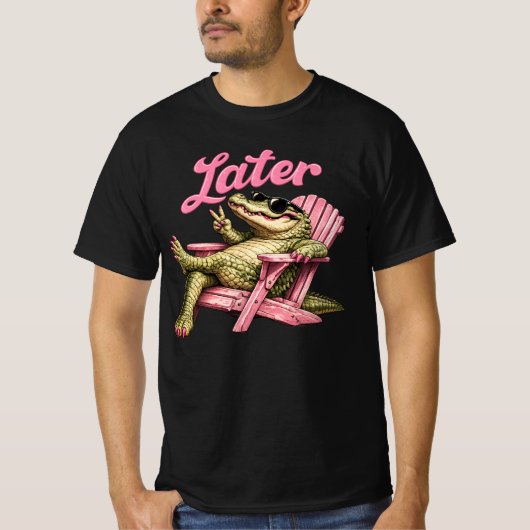 さようなら先生 夏ワニ 最終登校日 Tシャツ (正面)