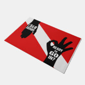 さようなら入る準備ができて ドアマット (アングル)