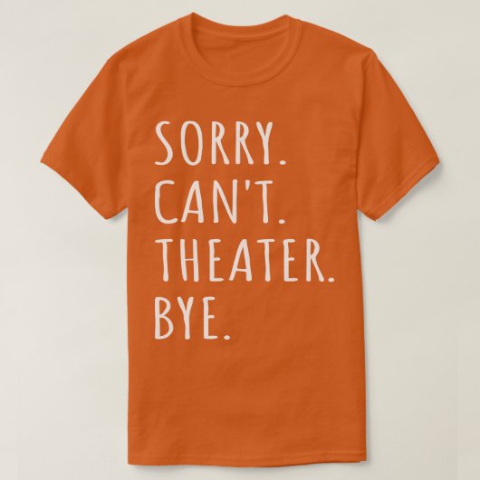 さようなら劇場は駄目だ Tシャツ (デザイン正面)