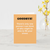 さようなら同僚 カード (黄色い花)