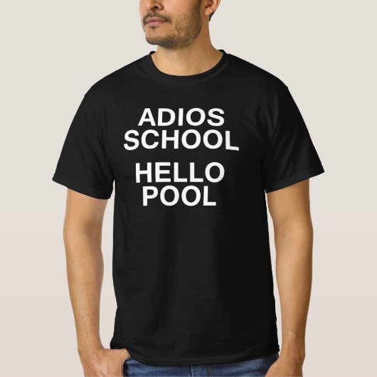 さようなら学校こんにちはプール Tシャツ (正面)