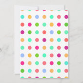 さようなら学校 こんにちはプールパーティーの女の子の招待状 招待状 (裏面)