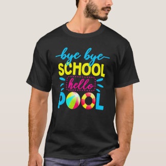 さようなら学校 こんにちはプール 先生の夏休み 2 Tシャツ