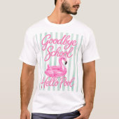 さようなら学校 こんにちはプール Tシャツ (正面)
