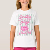 さようなら学校 こんにちはプール Tシャツ (正面)