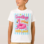 さようなら学校 こんにちはプール Tシャツ (正面)