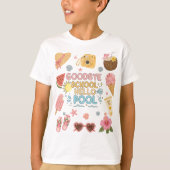 さようなら学校 こんにちはプール Tシャツ (正面)
