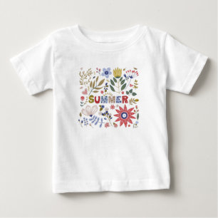 さようなら学校、こんにちは夏と花 ベビーTシャツ