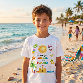 さようなら学校 こんにちは夏のパーティTシャツ Tシャツ