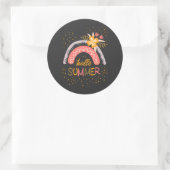 さようなら学校、こんにちは夏休み ラウンドシール (バッグ)