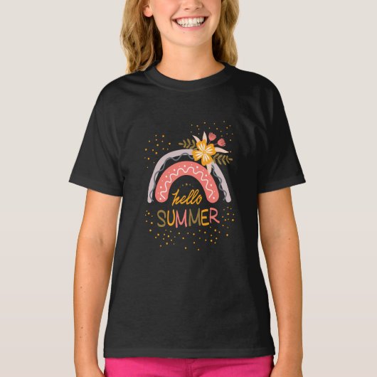 さようなら学校、こんにちは夏休みTシャツ Tシャツ (正面)