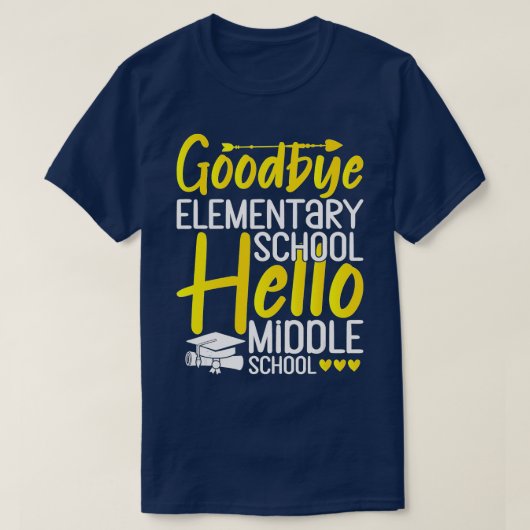 さようなら小学校こんにちは中学校グラード Tシャツ (デザイン正面)