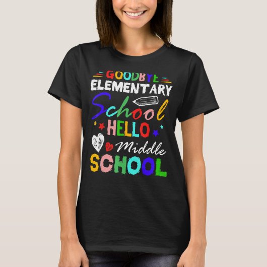 さようなら小学校こんにちは中学校グラード Tシャツ (正面)