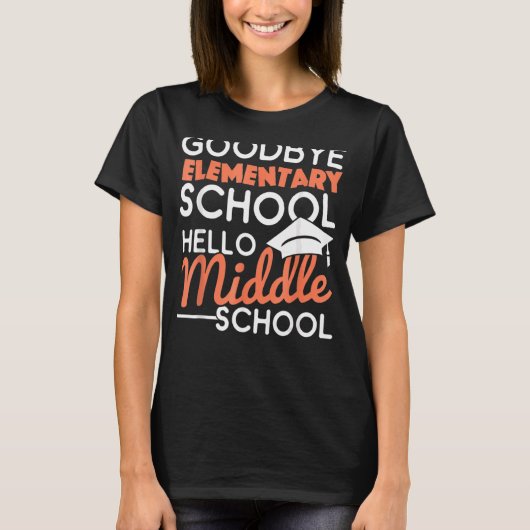 さようなら小学校こんにちは中学校グラード Tシャツ (正面)