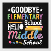 さようなら小学校こんにちは中学校 ウィンドウサイン (シート)