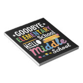 さようなら小学校こんにちは中学校 ノートパッド (アングル)