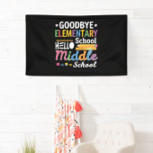 さようなら小学校こんにちは中学校 横断幕 (インサイチュ)