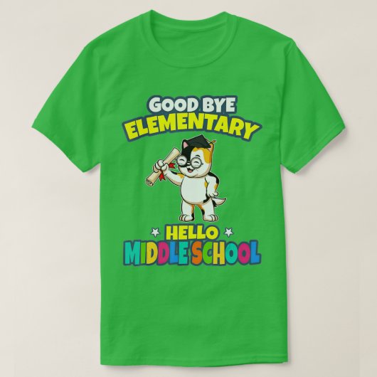 さようなら小学校こんにちは中学校 Tシャツ (デザイン正面)